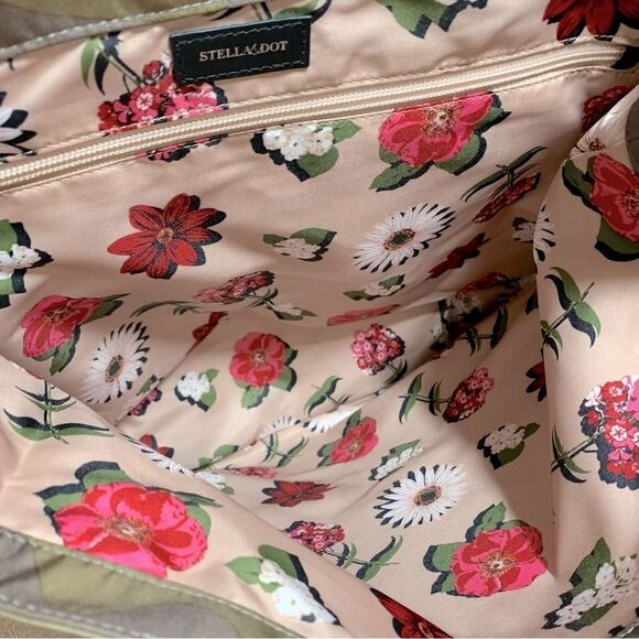 Stella & Dot Backpack Handbag Available Camo NWOT Gorgeous 16”x14”x6.5” - Picture 7 of 7